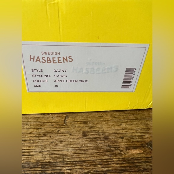 SWEDISH HASBEENS Dagny Apple Green Clogs Mules Size 40 sold out! - Picture 8 of 9